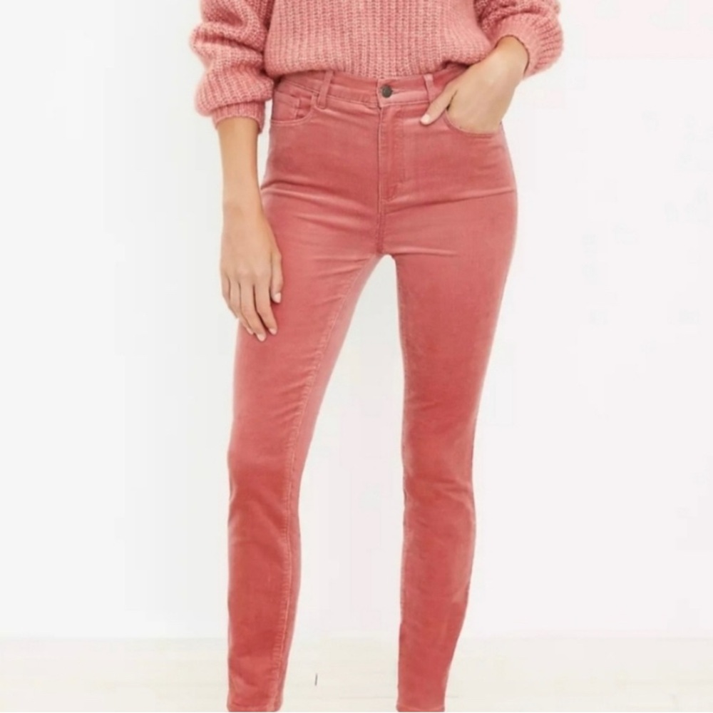 LOFT Pink Corduroy Jeans